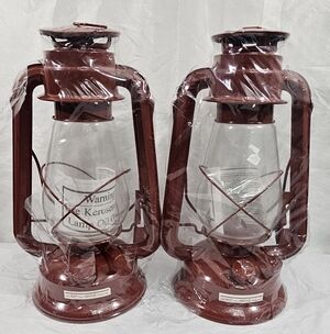 Vintage-Style Red Lantern Set #194
